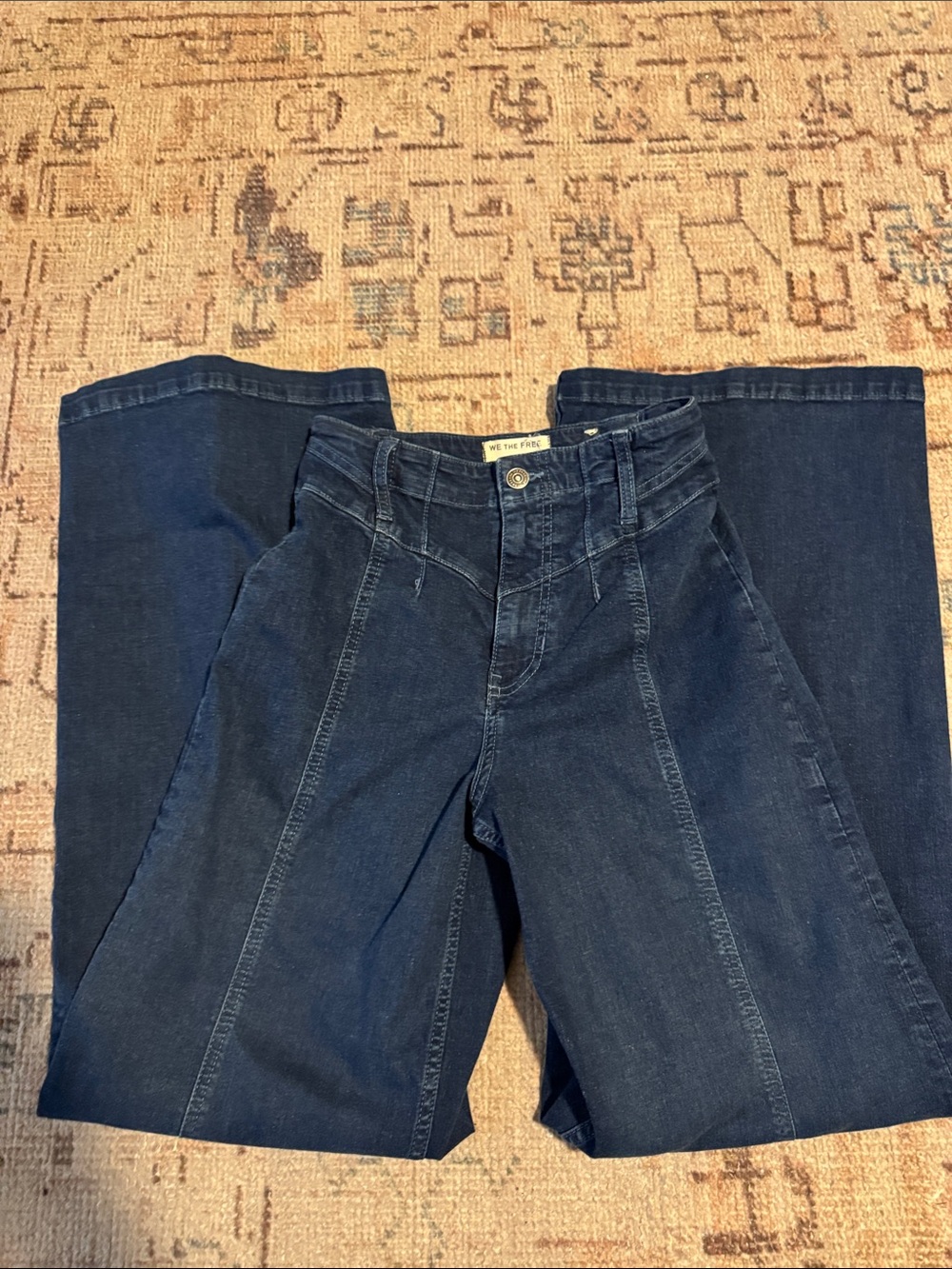 We The Free Indigo High-Rise Wide Leg Jeans